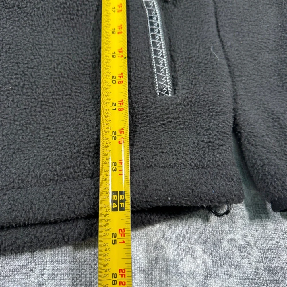 The North Face Fleece Pullover Mens S Black Circular Design Quarter Zip Gorpcore